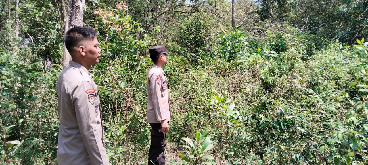 Polsek Tanjung Batu Patroli Titik Rawan Karhutla