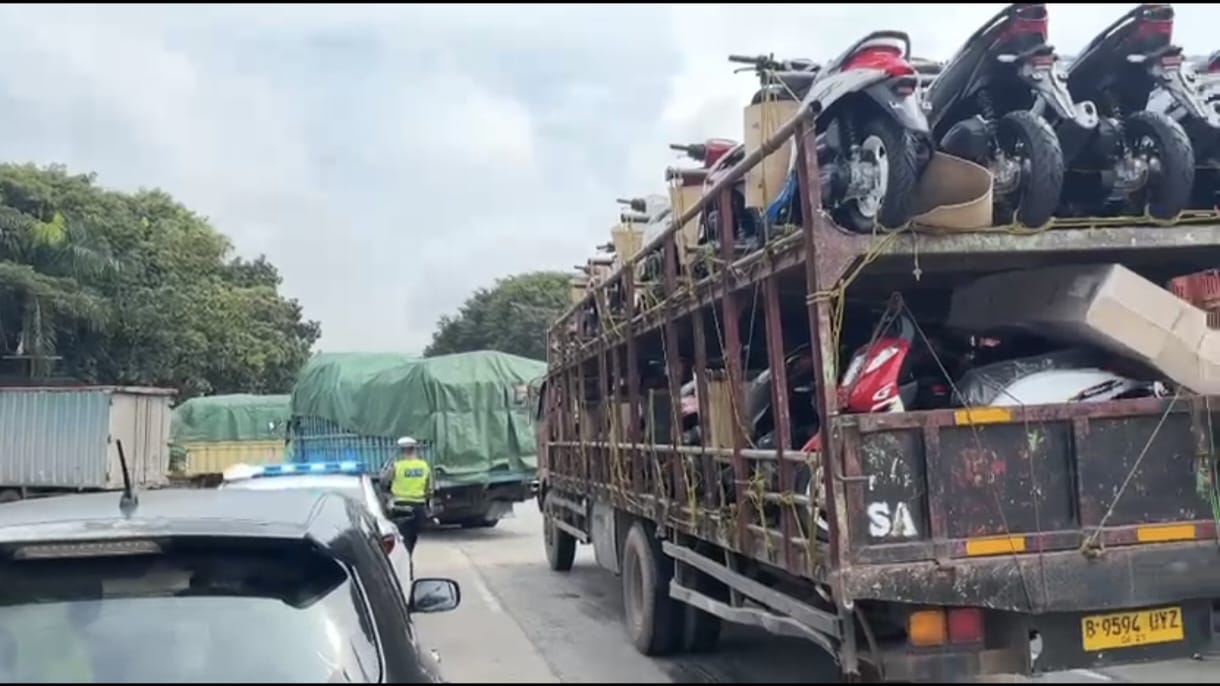 Polda Sumsel Pantau Arus Mudik Real Time, 143 Truk ODOL Ditertibkan