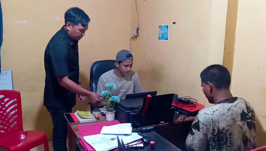 Polsek Talang Ubi Tangkap Residivis Pencuri Buah Sawit di Desa Karta Dewa