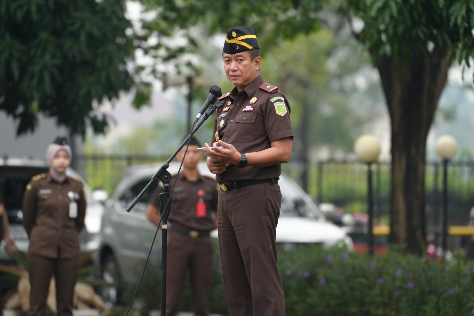 Upacara Hakordia 2025 di Kejati Sumsel, Wakajati Tekankan Kolaborasi dan Pemulihan Kerugian Negara