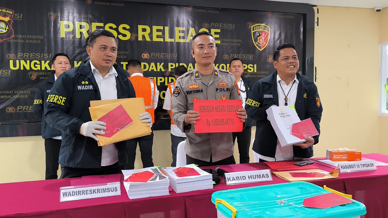 Polda Sumsel Tetapkan Dua Tersangka Kasus Korupsi Proyek Perkeretaapian Rp 1,9 Miliar