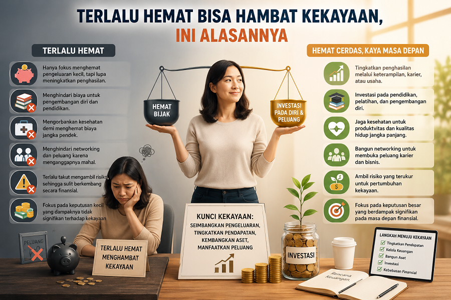 Terlalu Hemat Bisa Hambat Kekayaan, Ini Alasannya