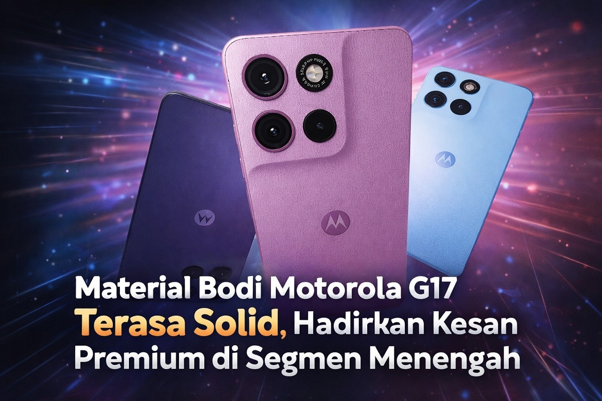 Material Bodi Motorola G17 Terasa Solid, Hadirkan Kesan Premium di Segmen Menengah