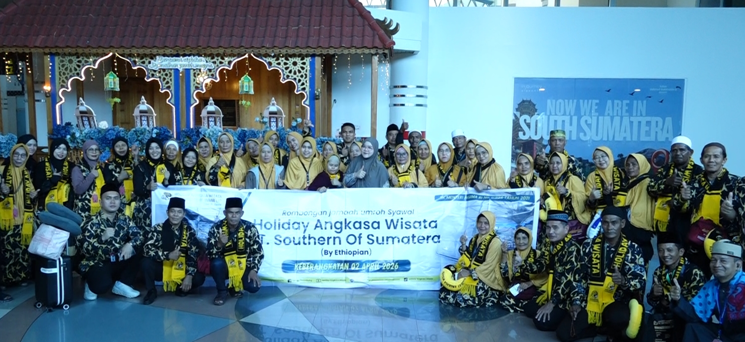 45 Jemaah Umroh Paket 14 Hari Diberangkatkan Holiday Angkasa Wisata dengan Ethiopian Airlines