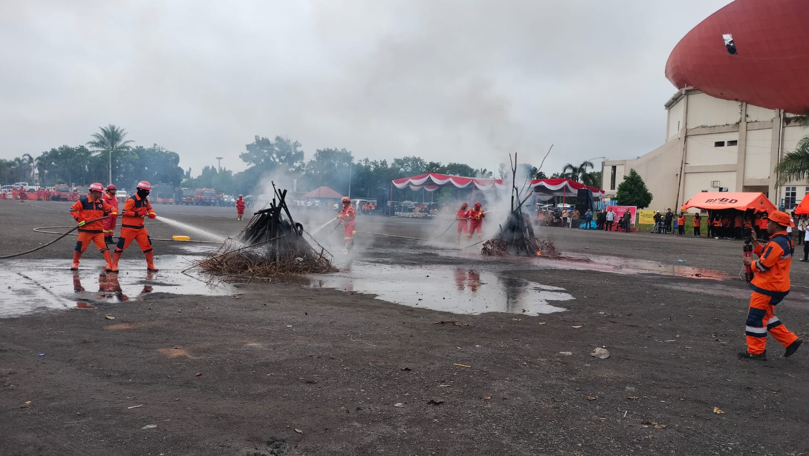 Pemkab dan Stakeholder di OKI Gelar Apel Kesiapsiagaan Karhutla 2025