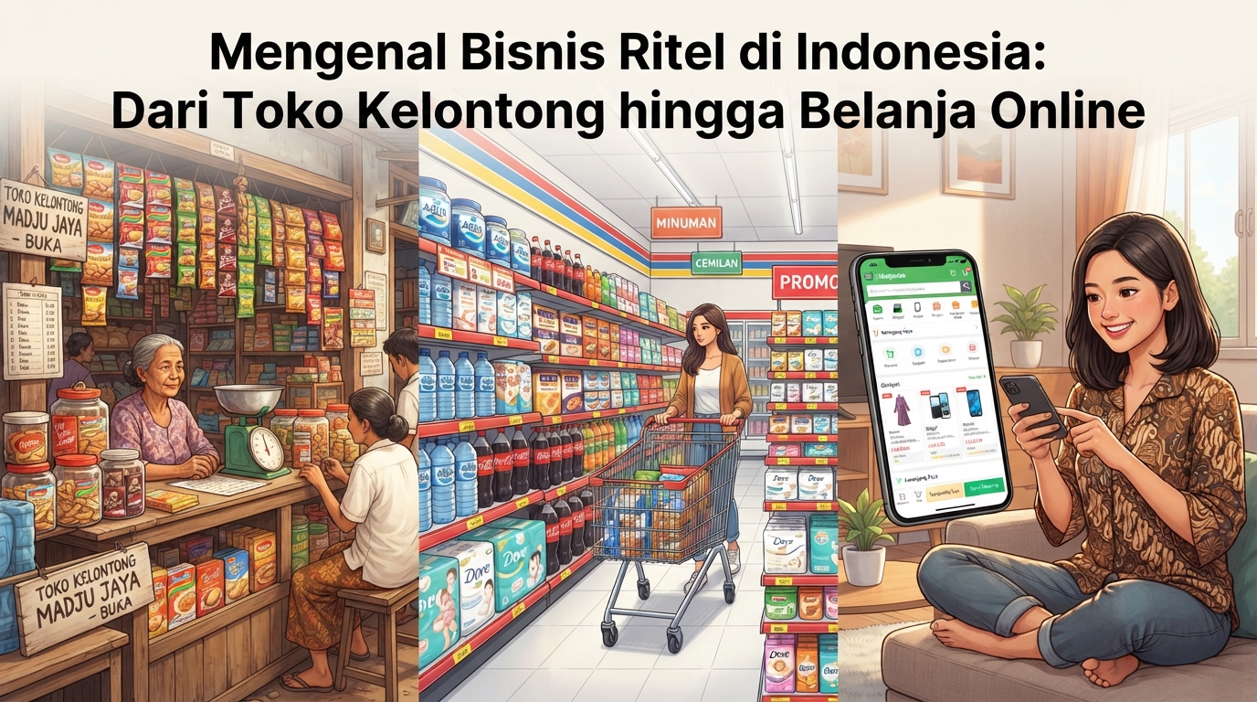 Mengenal Bisnis Ritel di Indonesia dari Toko Kelontong hingga Belanja Online