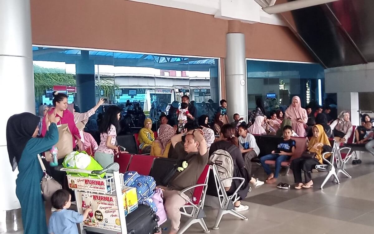 Bandara SMB II Palembang Alami Lonjakan Penumpang di Hari Terakhir Libur Lebaran Idulfitri 1445 Hijriah