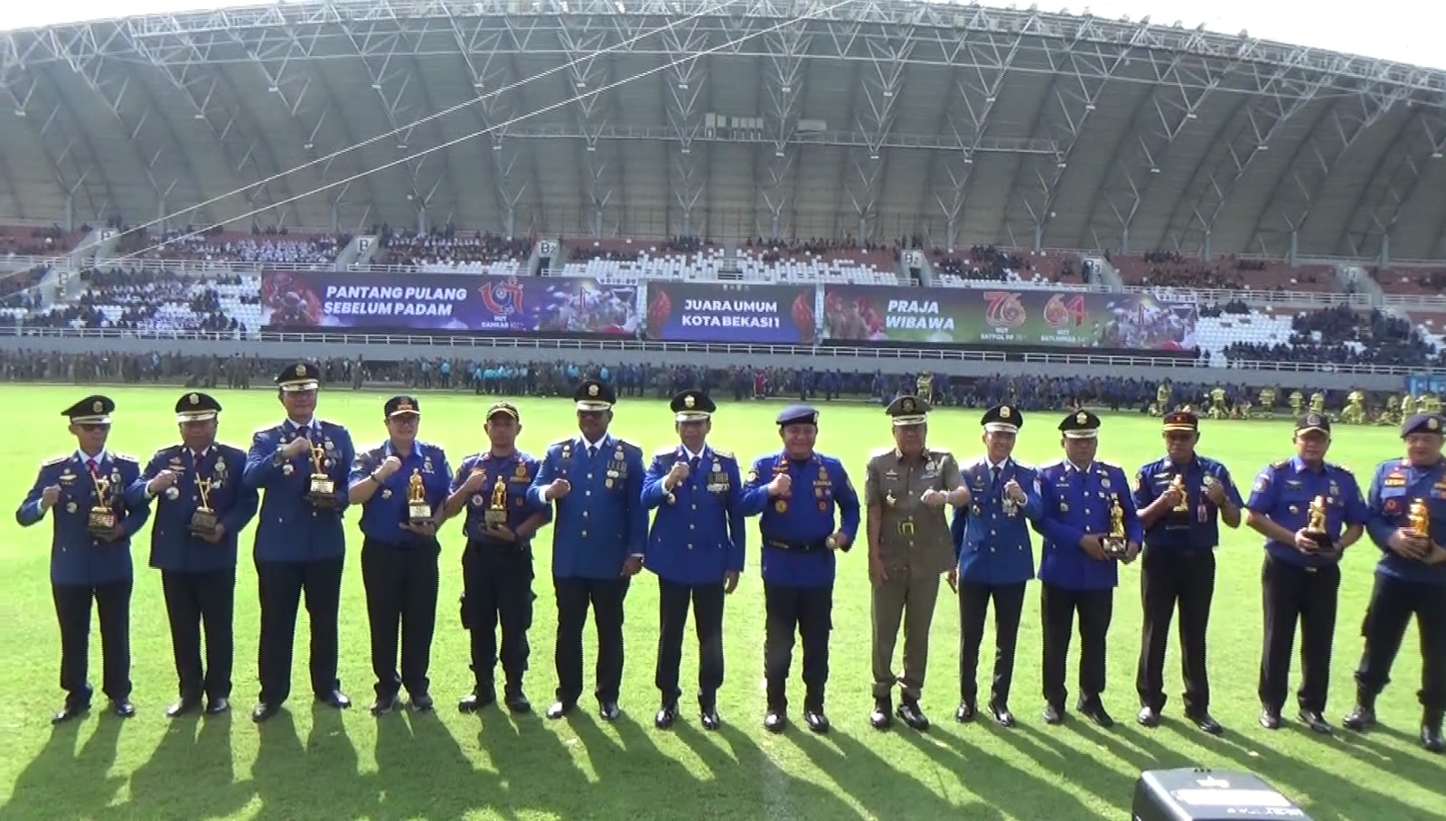 Walikota dan Wakil Walikota Palembang Hadiri HUT Damkar, Satpol PP dan Satlinmas 