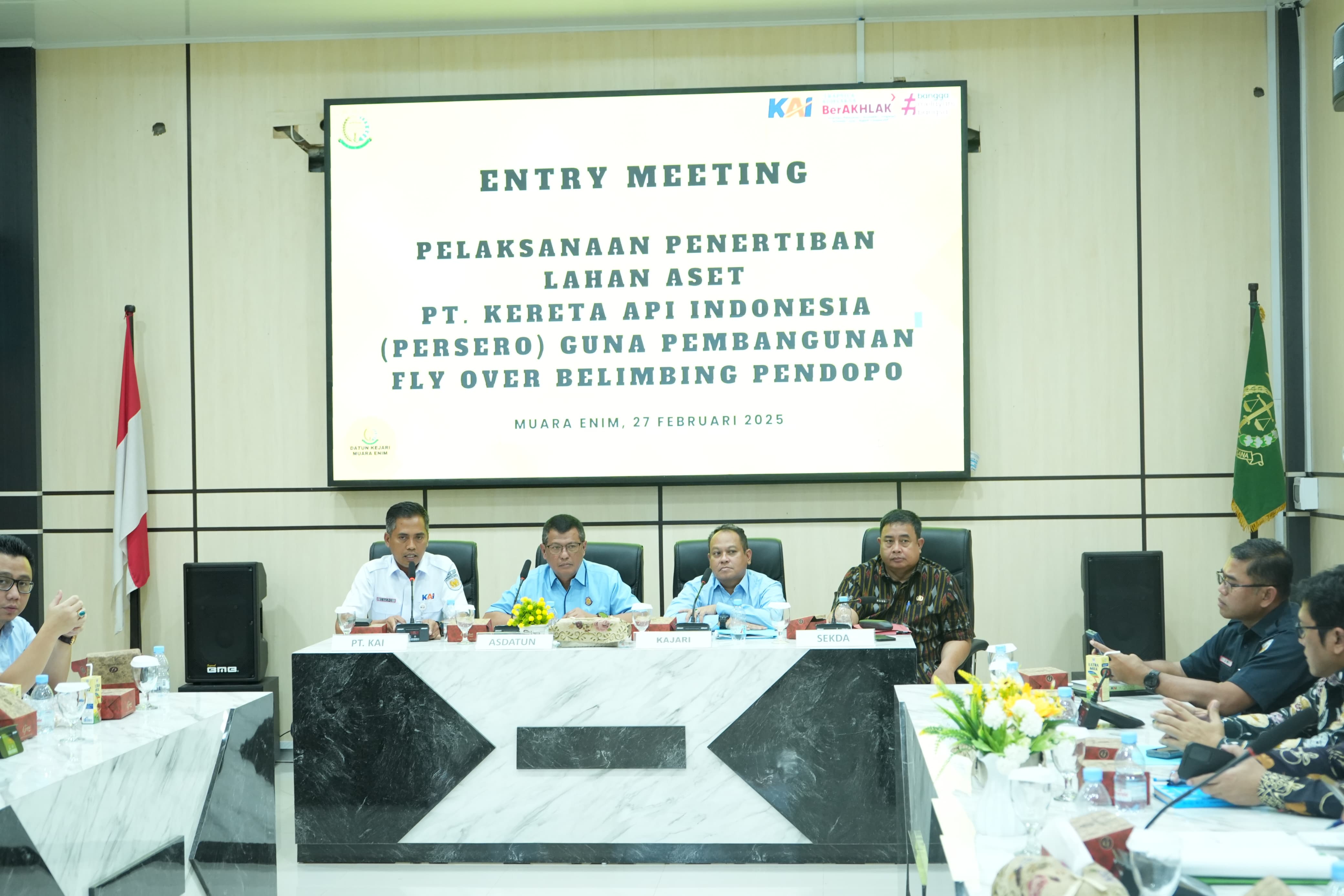 KAI Divre III Palembang Gandeng Kejati Sumsel Percepat Rencana Pembangunan Flyover di Muara Enim