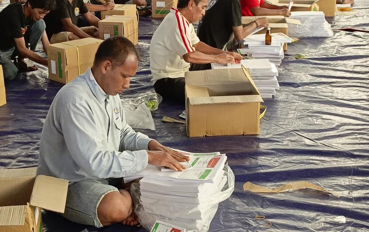 872 Surat Suara Pemilu Rusak, KPU Palembang Lapor ke KPU Sumsel