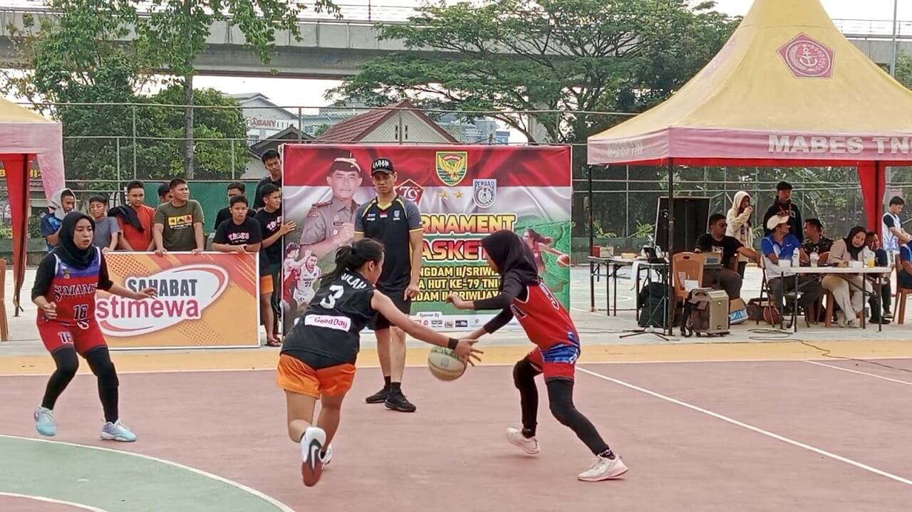 3x3 Basketball Piala Pangdam II Sriwijaya: SMA Negeri 3 Palembang B Libas SMA Muhammadiyah 1 A