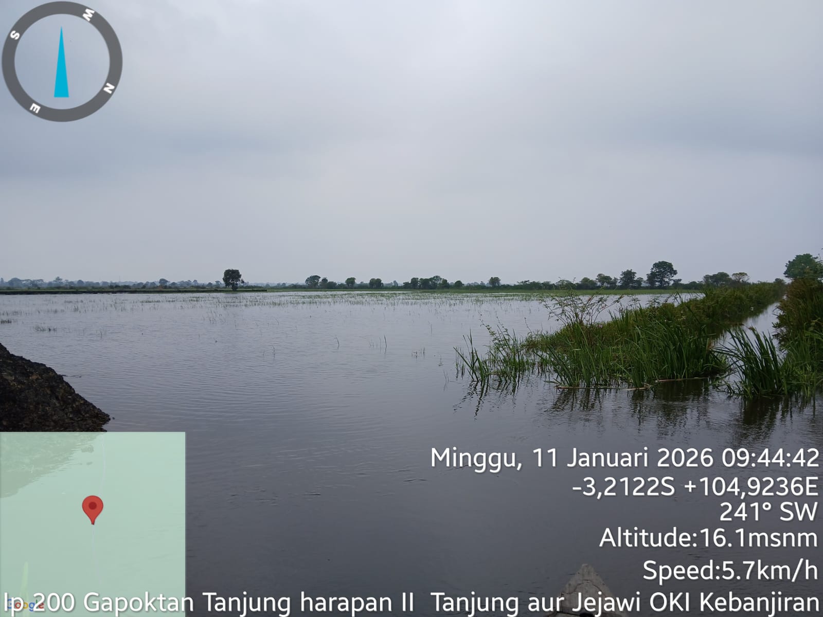 Donasi dan Pos Kesehatan Dibuka untuk 3.979 Warga Terdampak Banjir di OKI