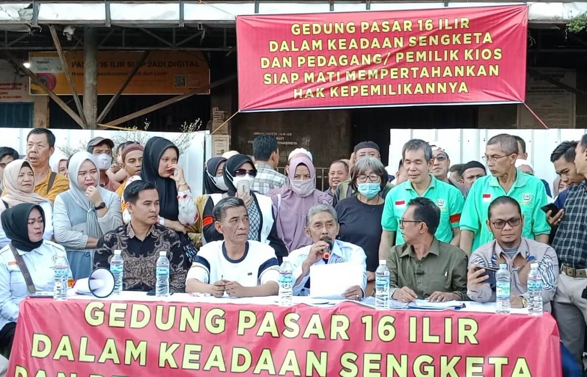 Jumpa Pers P3SRS di Pasar 16 Ilir Palembang Berakhir Ricuh, Ini Penyebabnya!