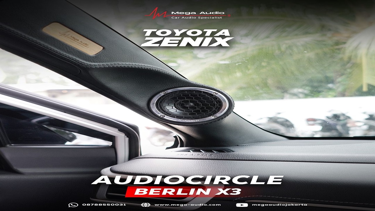 Audiocircle Berlin X3: The Real Concentric Speaker! 2-Way Rasa 3-Way untuk Toyota Zenix