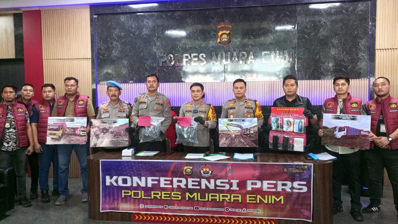 Pekerja dan Pembeli Batubara Ilegal Diamankan Polres Muara Enim