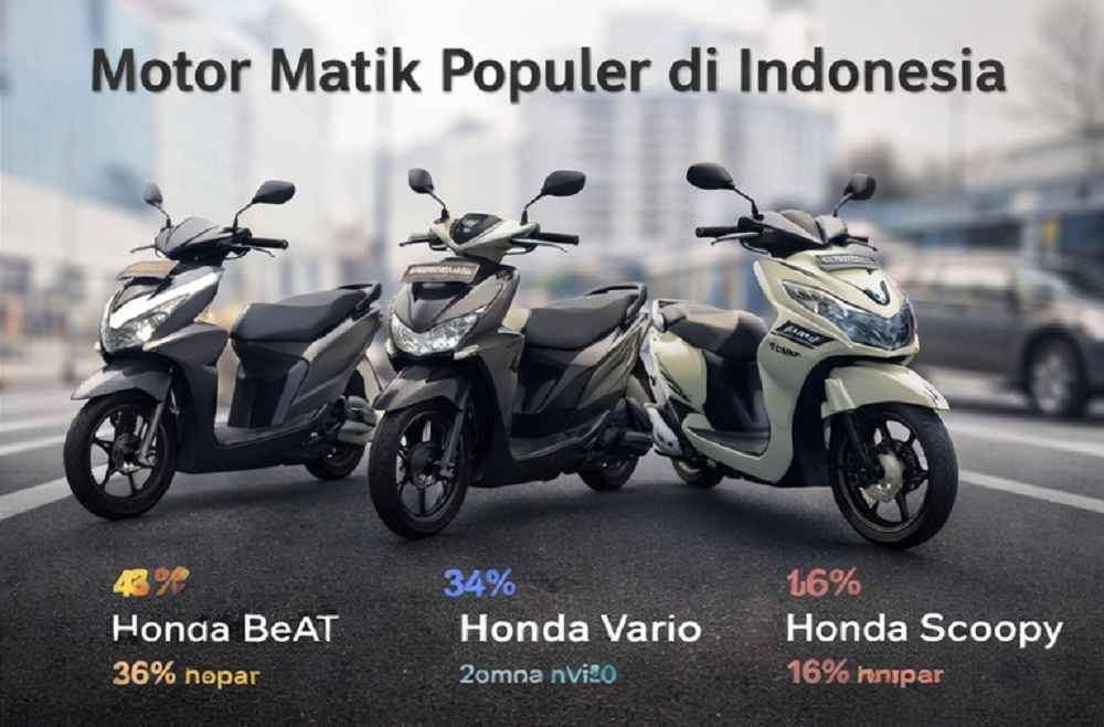 Konsumen Indonesia Semakin Tertarik Motor Matik Populer, Praktis dan Mendominasi Pasar Otomotif