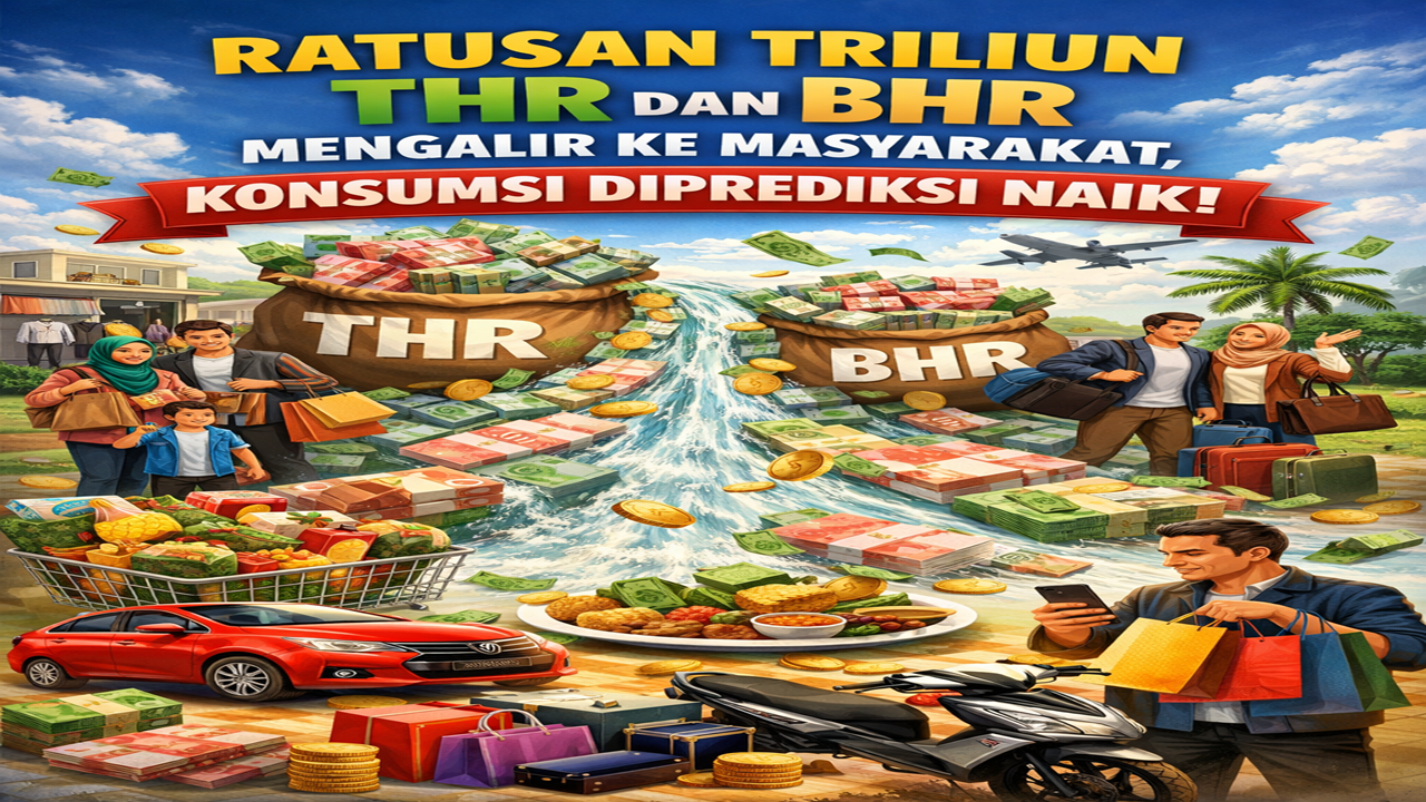 Ratusan Triliun THR dan BHR Mengalir ke Masyarakat, Konsumsi Diprediksi Naik