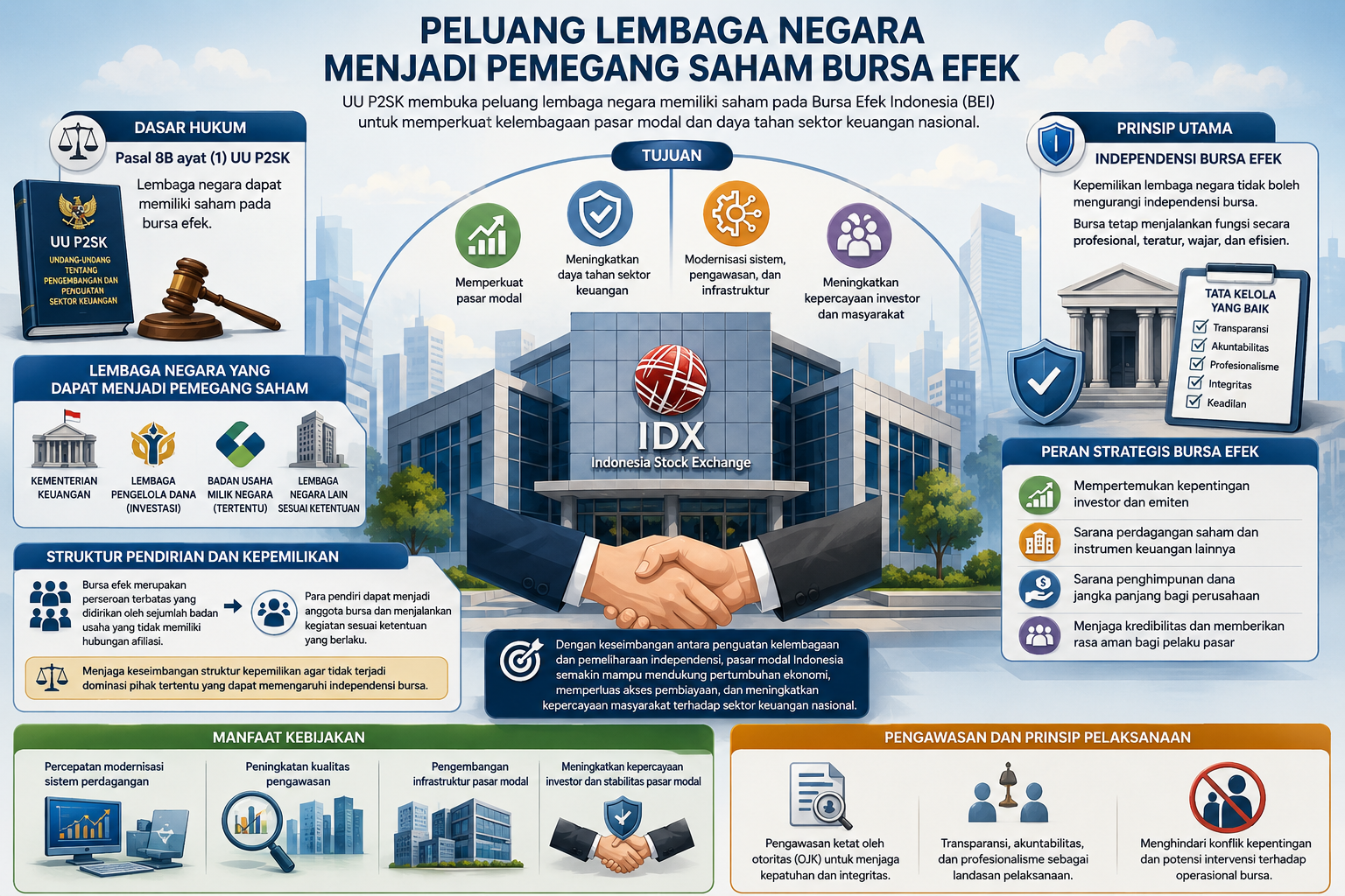 Peluang Lembaga Negara Menjadi Pemegang Saham Bursa Efek