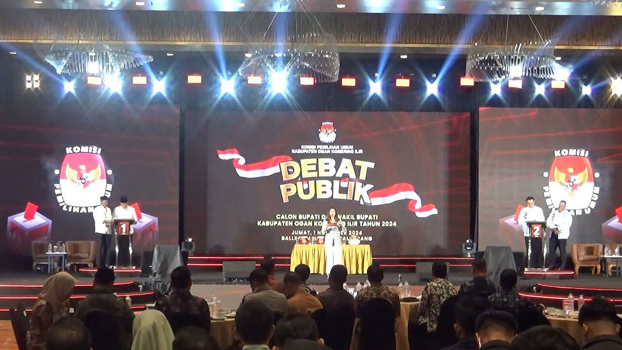 Debat Publik: Masalah Pantai Timur Jadi Sorotan Masing-masing Paslon Bupati-Wakil Bupati OKI