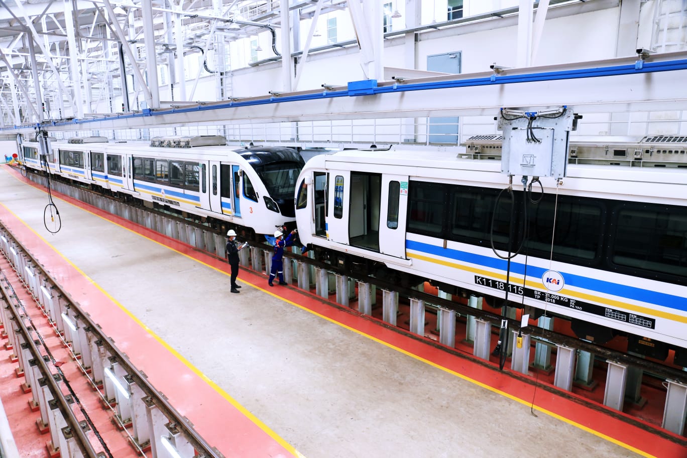 Bersama BPKARSS, KAI Optimalkan Perawatan Sarana Depo LRT
