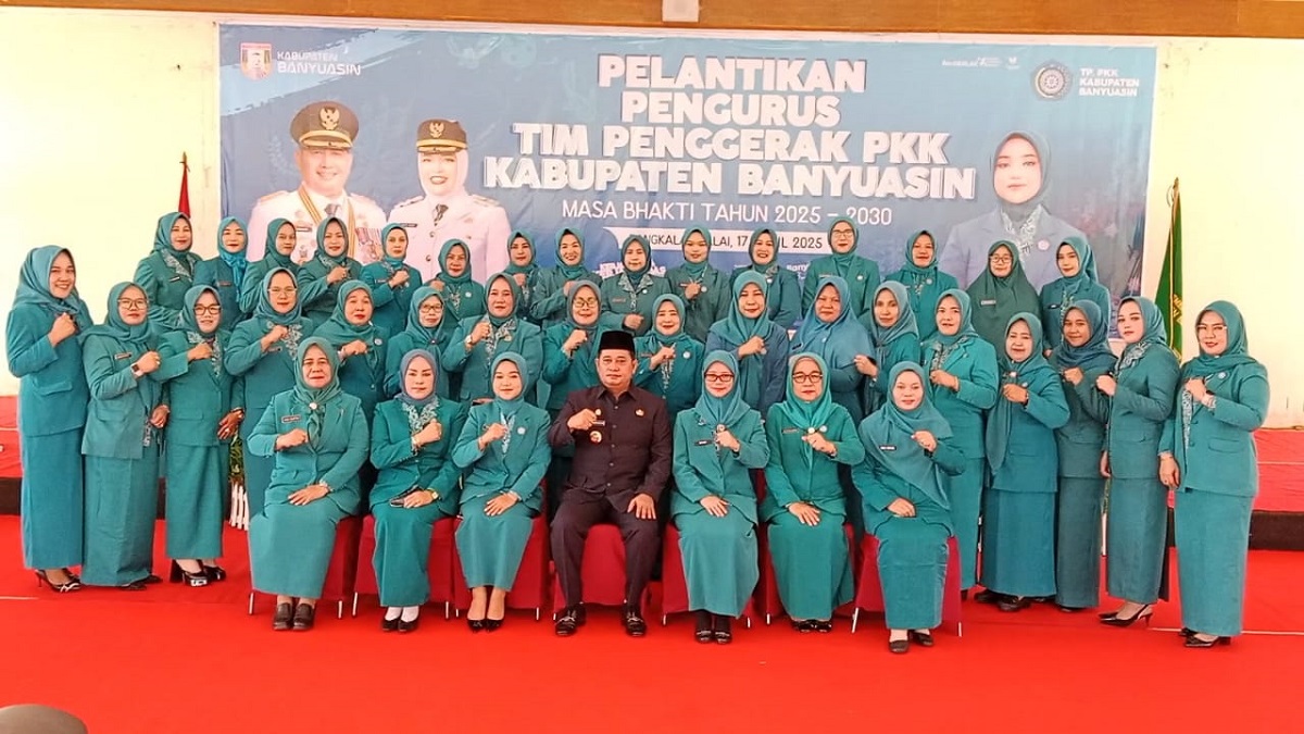 Resmi Dilantik! Ini Misi Baru Tim Penggerak PKK Banyuasin