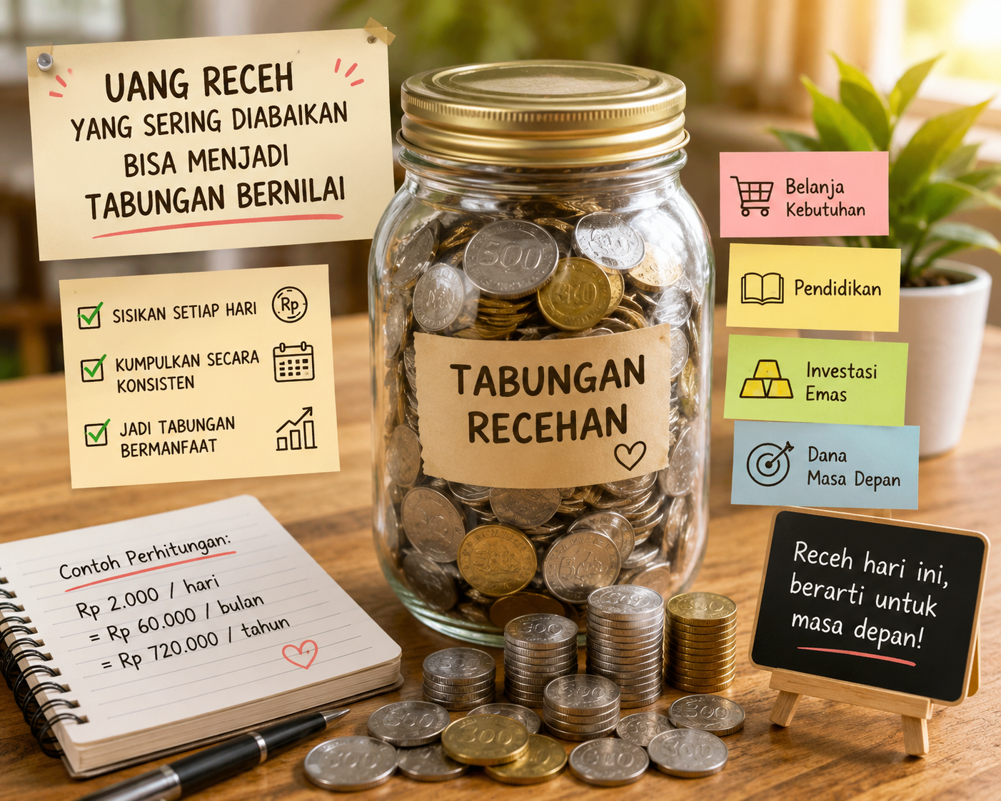 Jangan Langsung Dibuang ke Laci! Uang Receh Bisa Jadi Dana Darurat Tak Terduga
