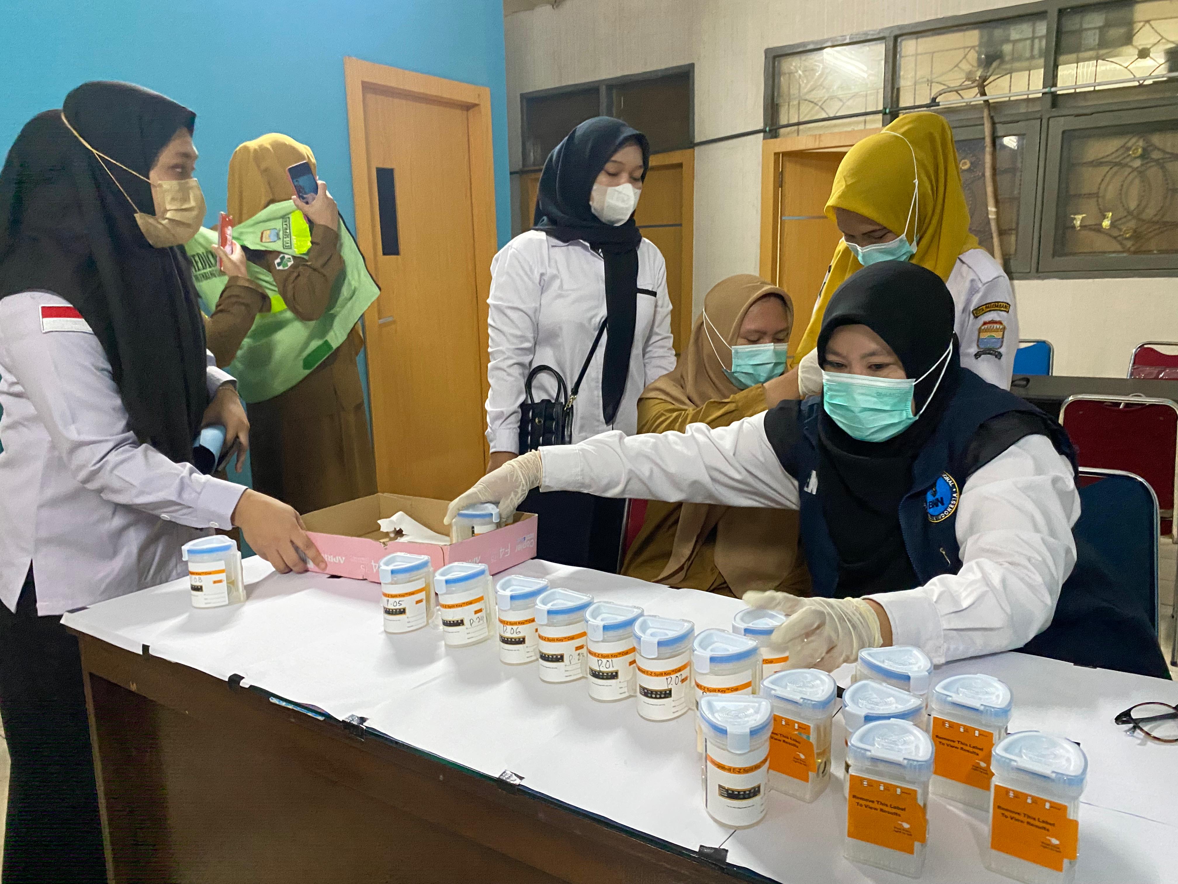 Badan Kesbangpol Palembang Tes Urine Mendadak Ratusan Pegawai Dishub