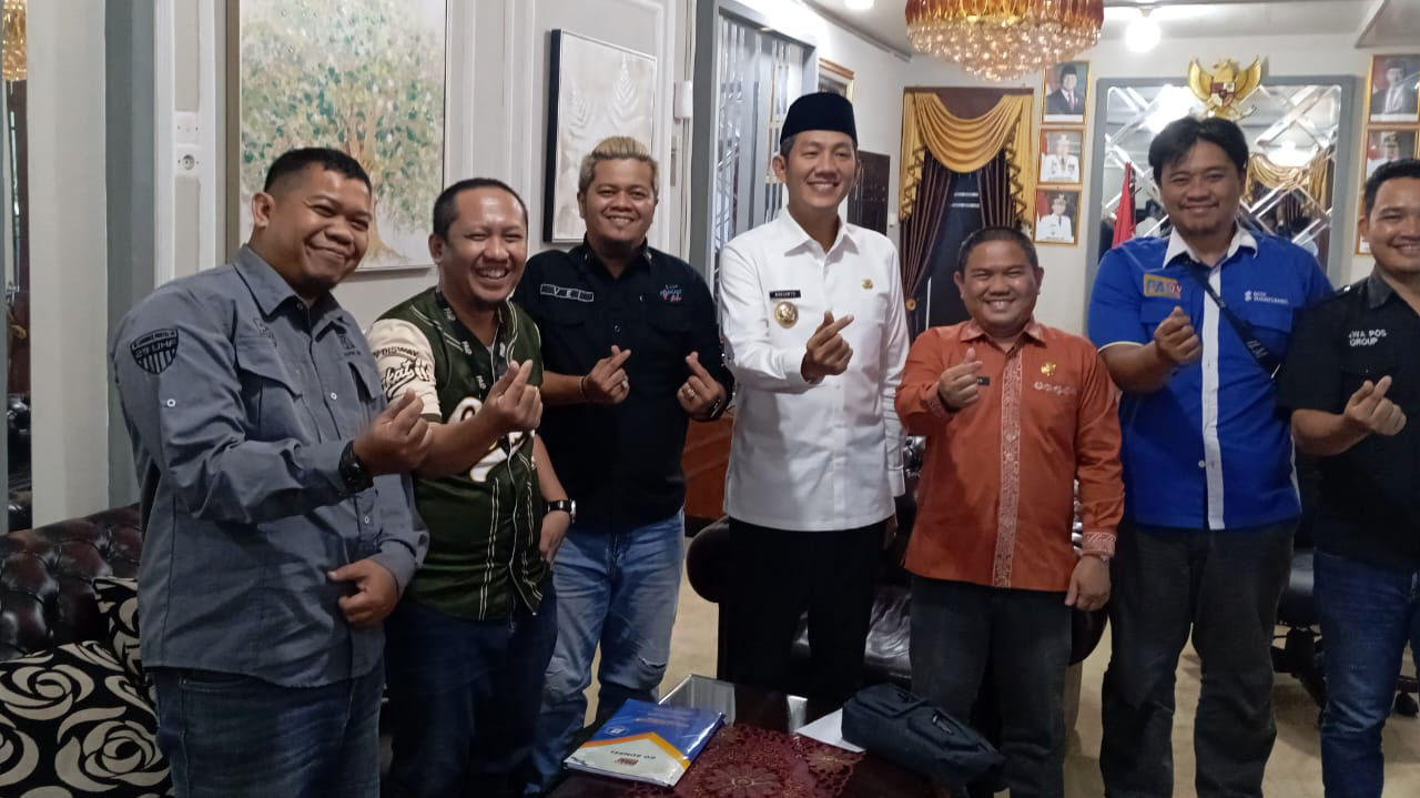 Bupati PALI Asgianto Terima Kunjungan Kerja Sama PALTV