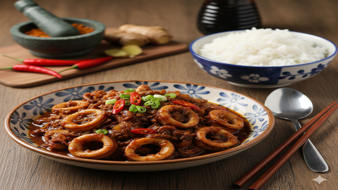 Cumi Malbi Ala Palembang KreasI Semur Cumi yang Harum, Lembut, dan Kaya Bumbu