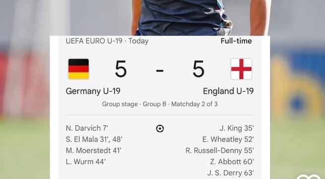Kejutan di Euro U-19, Inggris Bangkit Tahan Jerman 5-5