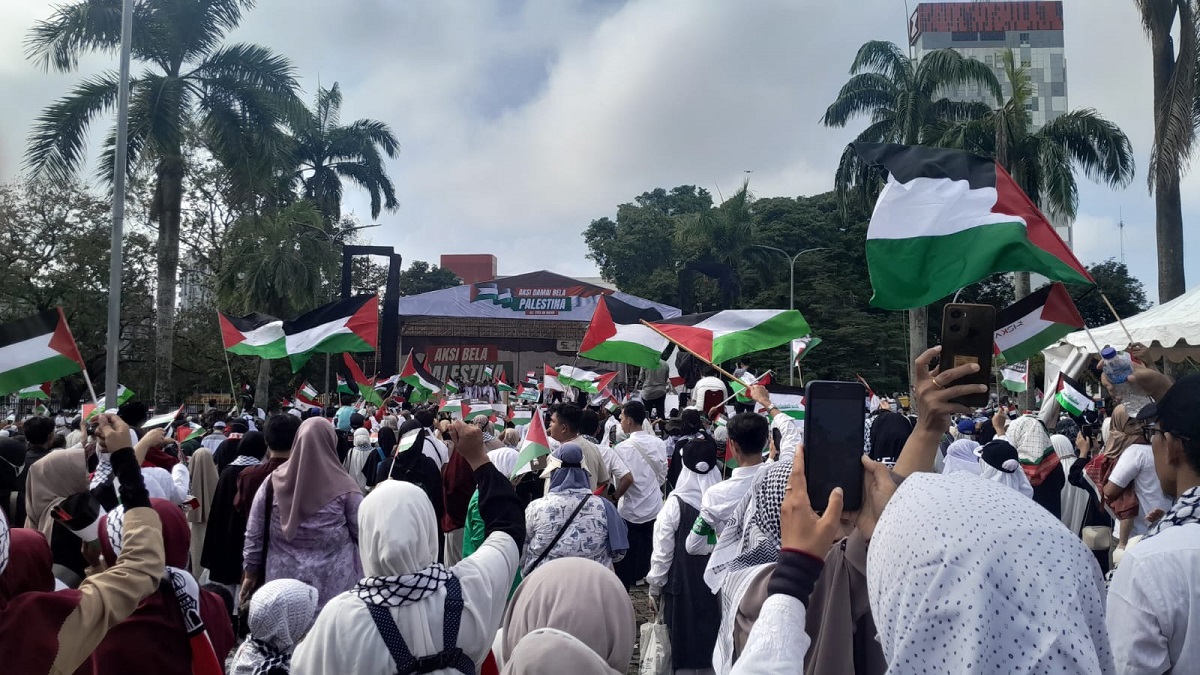 Ribuan Masyarakat Sumsel Bersatu Gelar Aksi Damai Bela Palestina Jilid 2