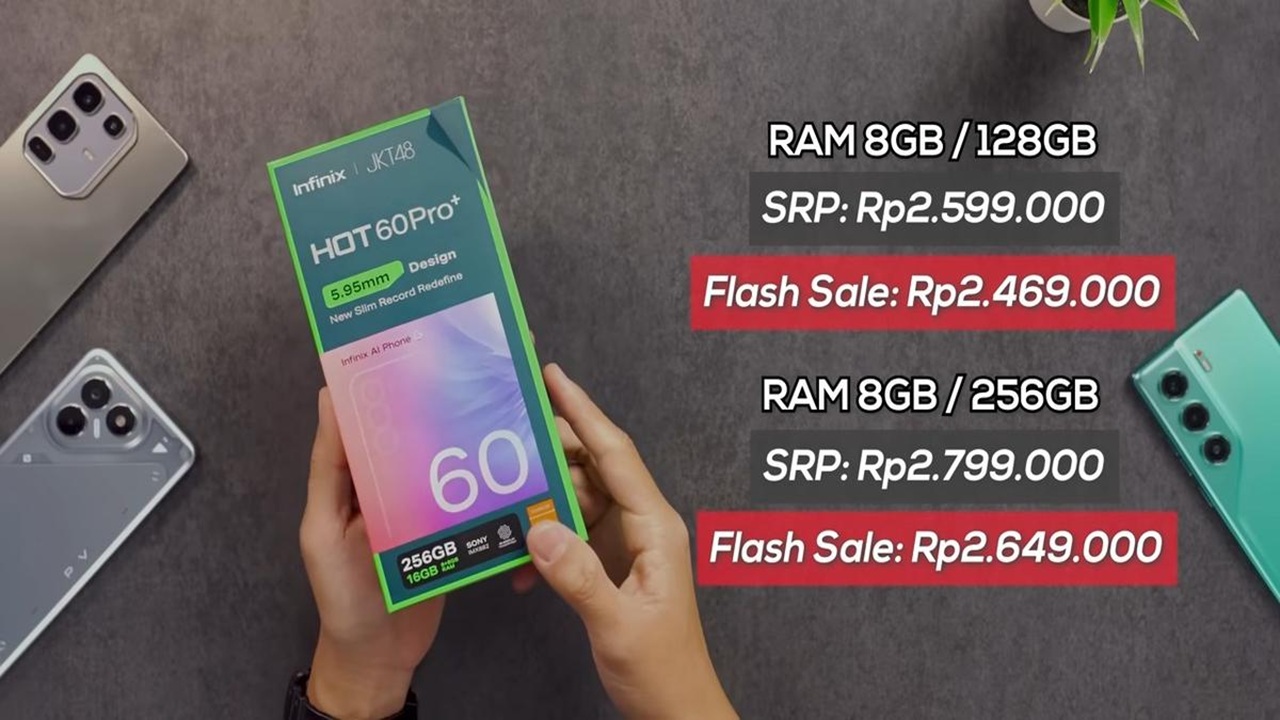HP Tipis Rekor Dunia Infinix Hot 60 Pro+