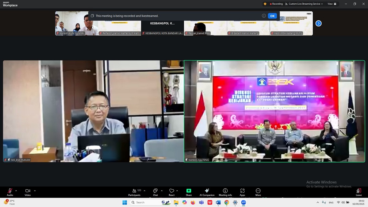 Jingle DPMPTSP Sumsel Resmi Tercatat sebagai Hak Cipta di Kanwil Kemenkum Sumsel