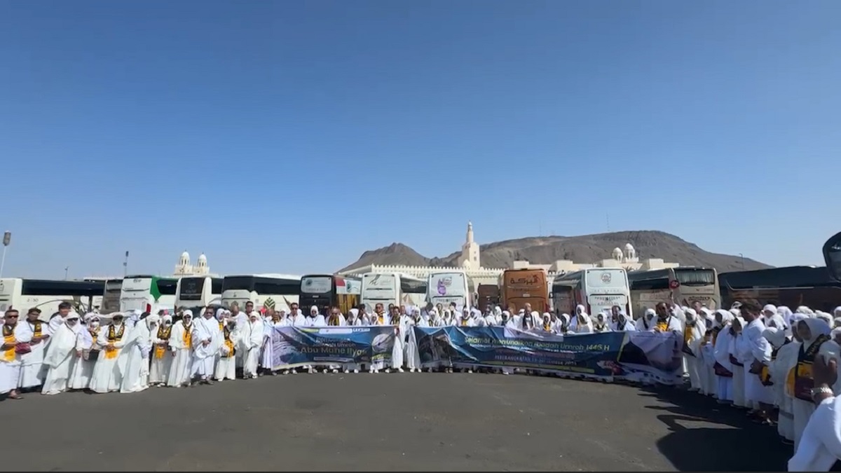  433 Jemaah Holiday Kloter Laksanakan Rukun Umrah, Mengambil Miqat di Masjid Bir Ali