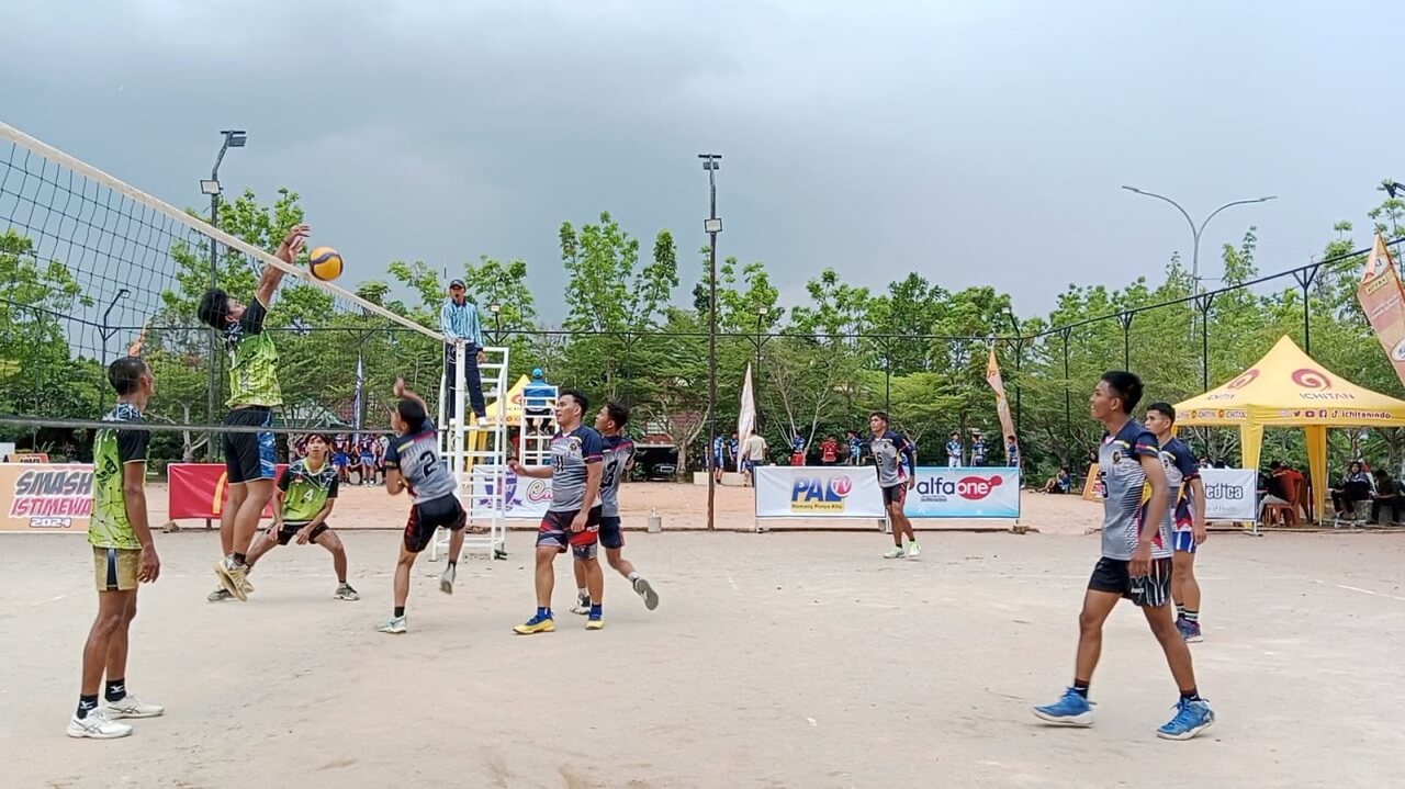 Seru! Combed Lahat Pulangkan SJG Palembang pada Open Tournament Volleyball Piala Pangdam II Sriwijaya