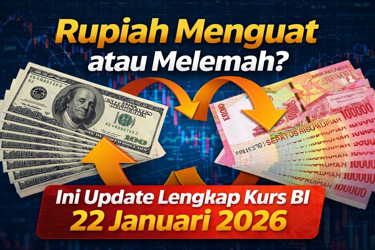 Rupiah Menguat atau Melemah? Ini Update Lengkap Kurs BI 22 Januari 2026