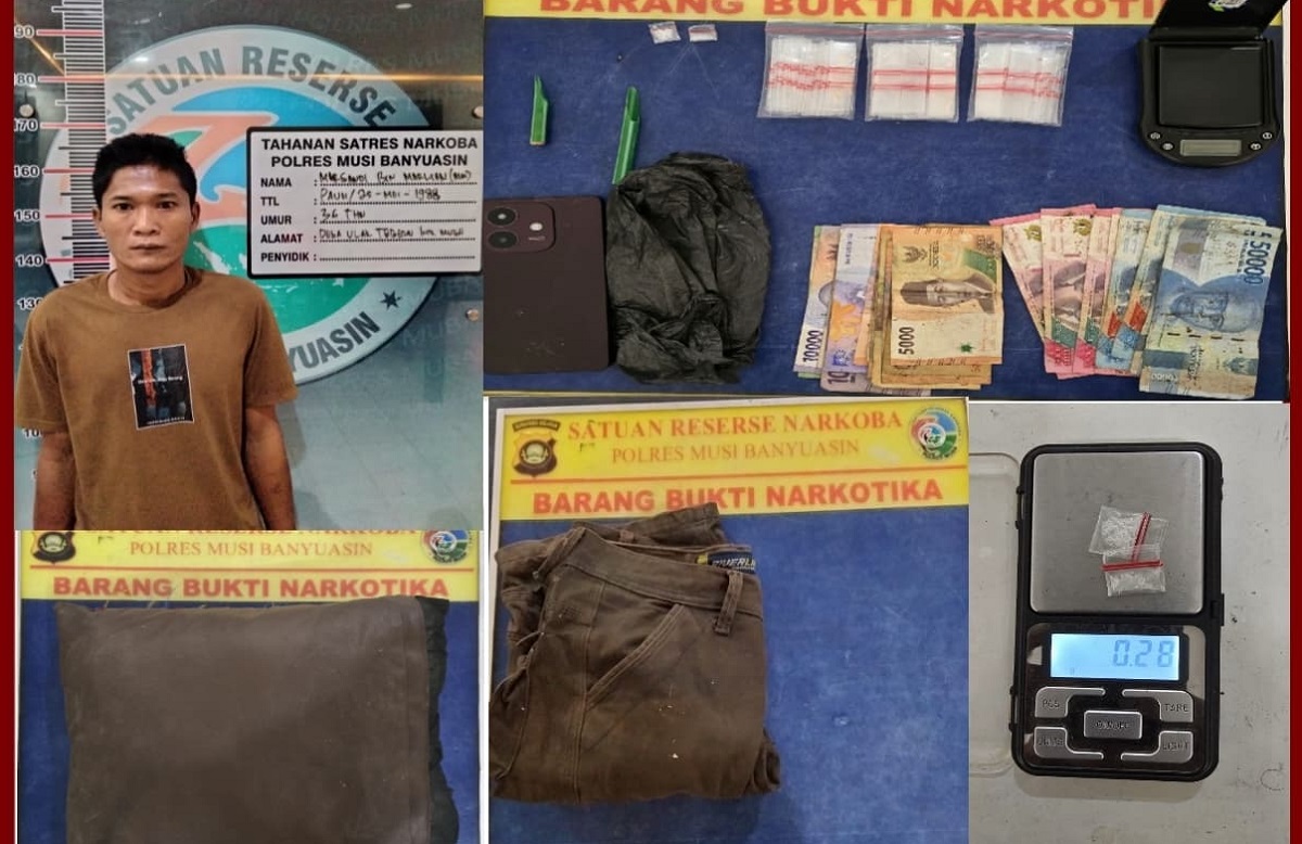Sembunyikan Sabu dalam Bantal, Pria di Ulak Teberau Diciduk Polisi