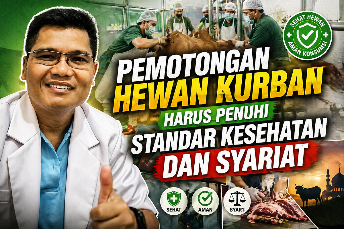 Pemotongan Hewan Kurban Harus Penuhi Standar Kesehatan dan Syariat