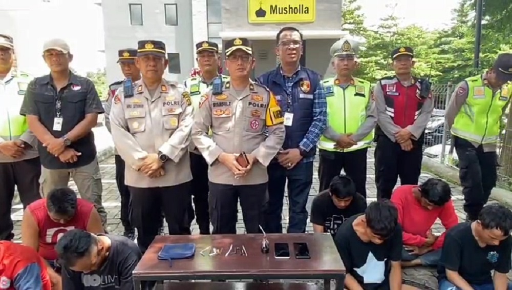 Polres Banyuasin Grebek Kampung Narkoba, Amankan 7 Tersangka