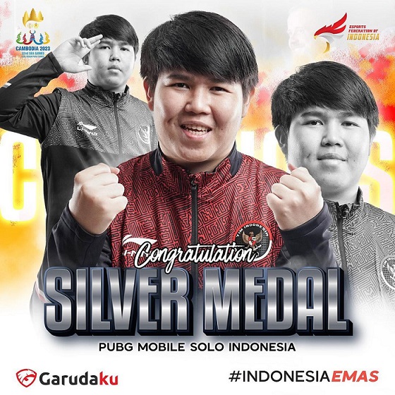 Setelah INA2 Raih Medali Emas, ‘Satar’ Sabet Medali Perak PUBG Mobile Kategori Solo SEA Games 2023