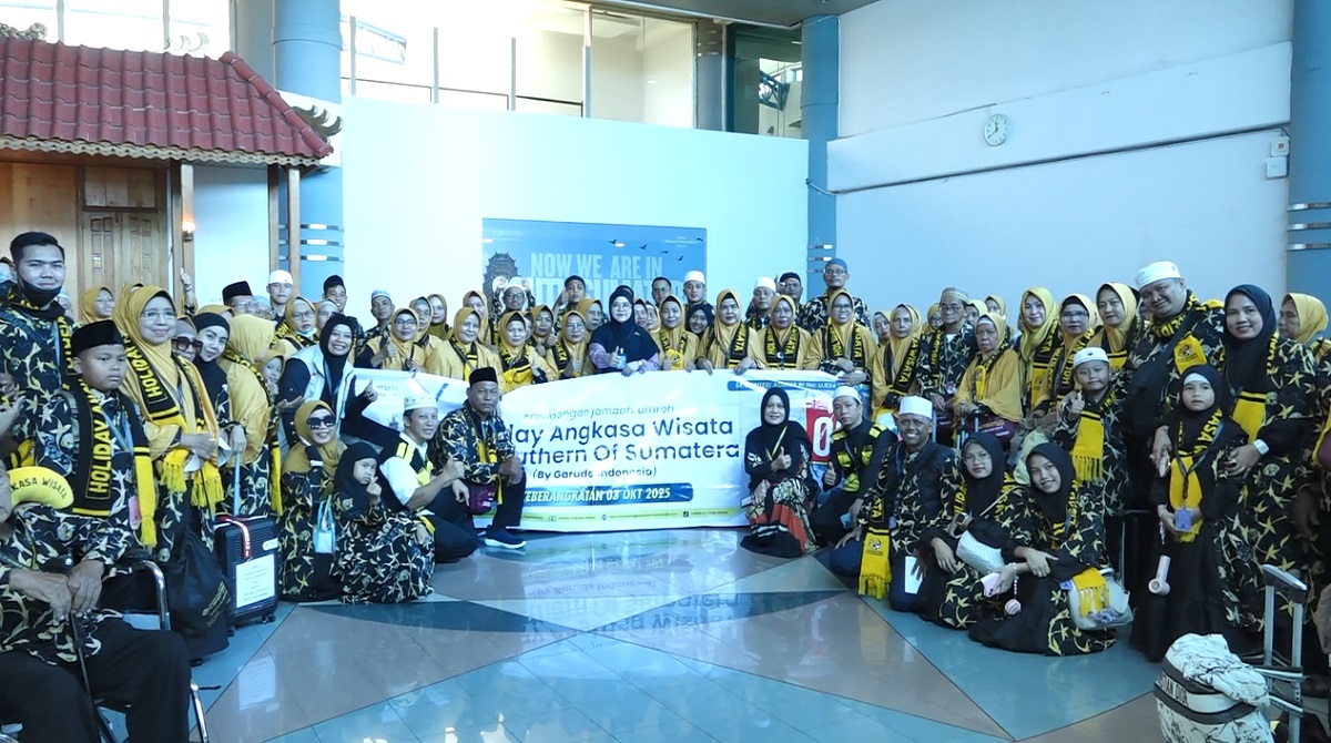 Tanpa Transit! Holiday Angkasa Wisata Lepas 140 Jamaah Umroh dengan Garuda Indonesia
