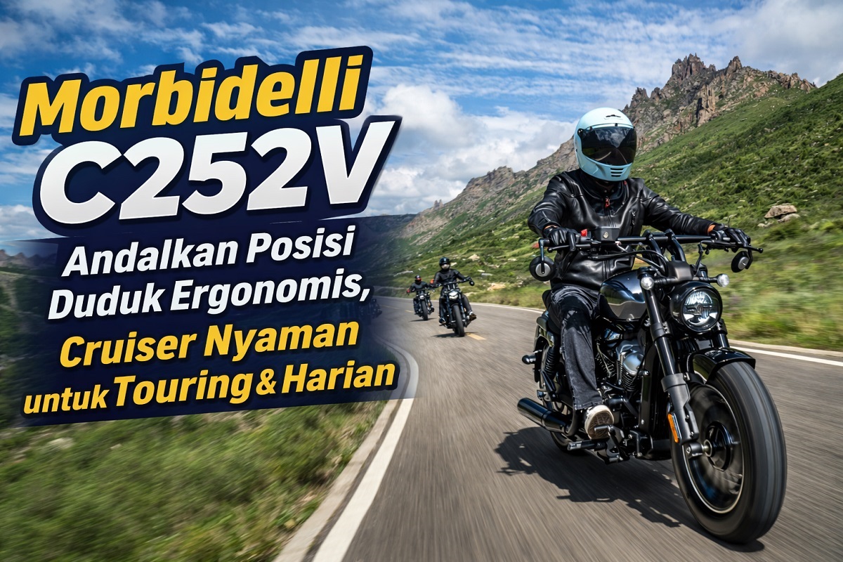 Morbidelli C252V Andalkan Posisi Duduk Ergonomis, Cruiser Nyaman untuk Touring & Harian