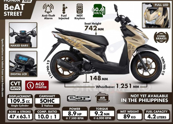 New Honda BeAT Tampil Makin Gaya: Striping Baru Siap Curi Perhatian Kaum Muda