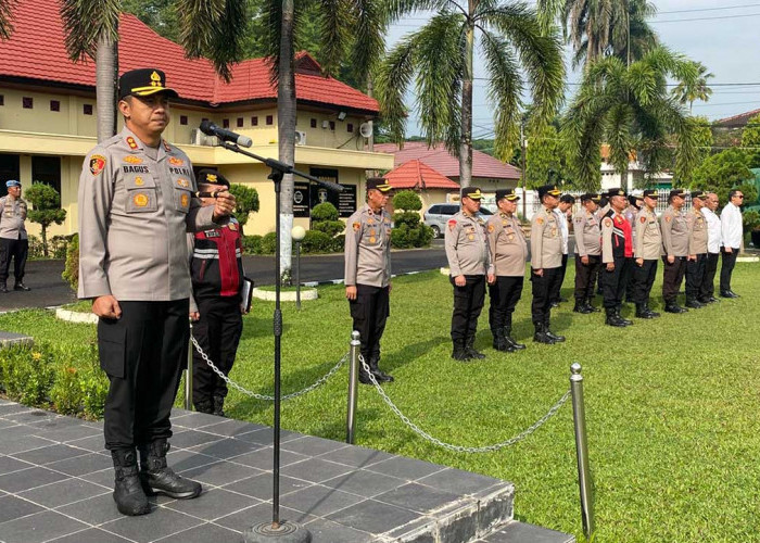 Kapolres Ogan Ilir Ingatkan Anggota Jangan Terlibat Narkoba, Jika Tidak Patuh Kena PTDH