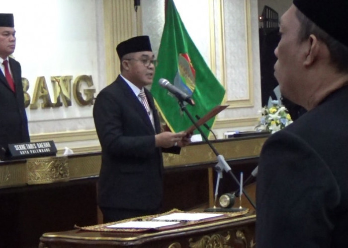 Sekda Palembang Lantik Rediyan Deddy Umrien sebagai Sekwan, Harapkan Peningkatan Pelayanan,