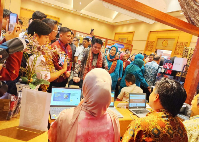 Kemenkum Sumsel Dorong Ekonomi Kreatif Lewat Layanan KI di Rakon PKK dan Rakerda Dekranasda