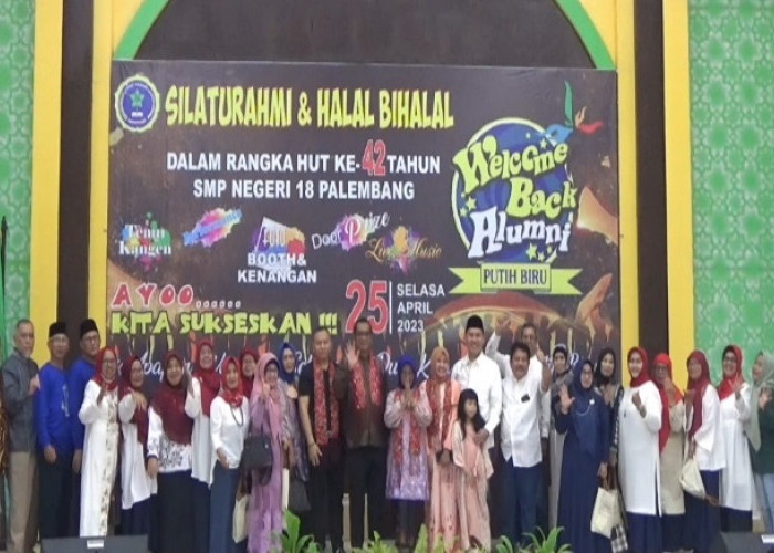 HUT ke-42, Alumni SMP Negeri 18 Palembang Gelar Reuni Akbar
