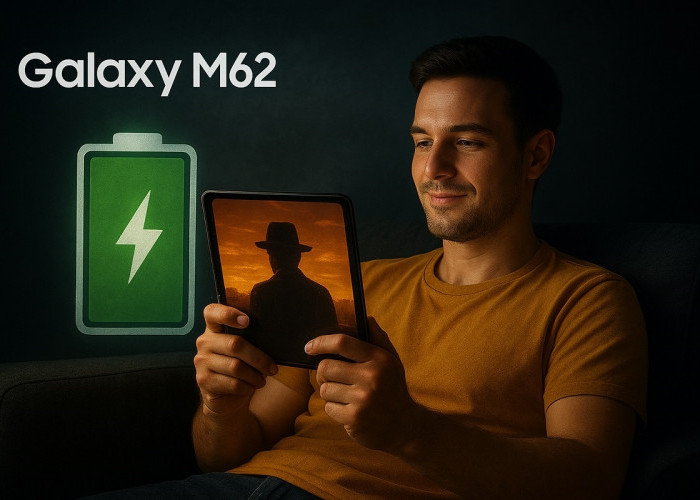 Galaxy M62: Raja Baterai yang Paling Betah Dipakai Streaming Film