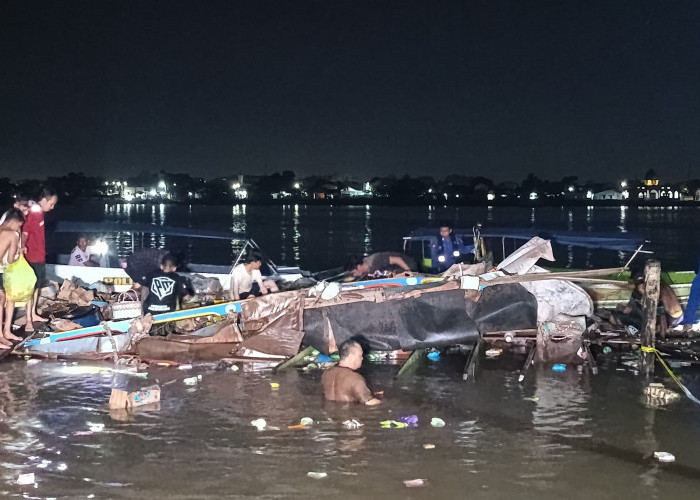 Empat ABK Kapal Jukung yang Meledak di Sungai Musi Ditemukan Selamat