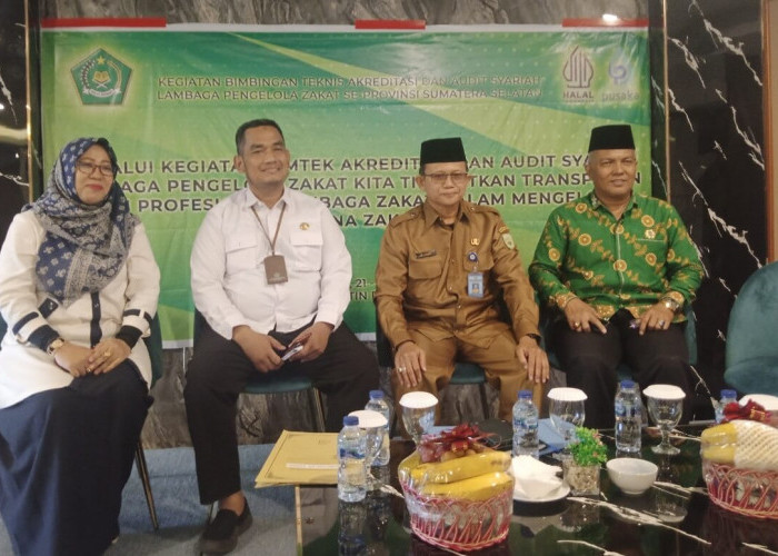 Kanwil Kemenag Sumsel Gelar Bimtek Akreditasi dan Audit Syariah Lembaga Pengelola Zakat Se-Sumatera Selatan